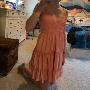 Pink Ruffles and Lace Dress